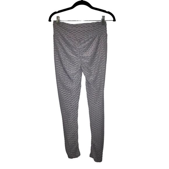 Earth Yoga Pants - Fitted Workout Pants, Rouched Cinched Butt Yoga Pants Gray